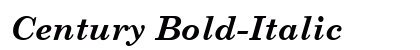 Century Bold-Italic preview