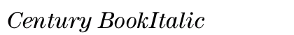 Century BookItalic preview