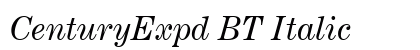 CenturyExpd BT Italic Preview