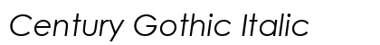 Century Gothic Italic Preview