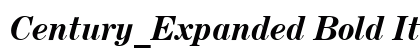 Century_Expanded Bold Italic Preview