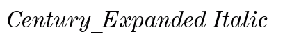 Century_Expanded Italic preview