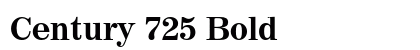 Century 725 Bold preview