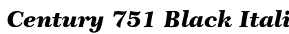 Century 751 Black Italic Preview