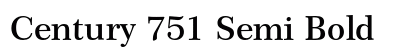 Century 751 Semi Bold Preview