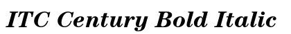 ITC Century Bold Italic Preview