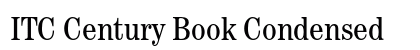 ITC Century Book Condensed Preview