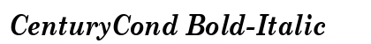 CenturyCond Bold-Italic preview