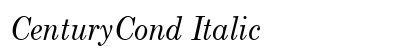 CenturyCond Italic preview