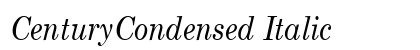 CenturyCondensed Italic preview