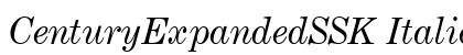 CenturyExpandedSSK Italic preview