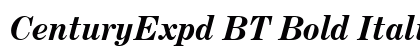 CenturyExpd BT Bold Italic Preview