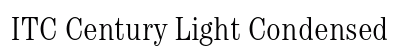 ITC Century Light Condensed Preview