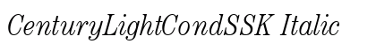 CenturyLightCondSSK Italic preview