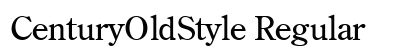 CenturyOldStyle Regular Preview