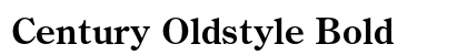 Century Oldstyle Bold preview