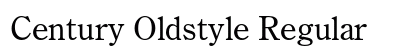 Century Oldstyle Regular preview