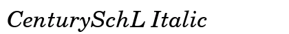 CenturySchL Italic preview