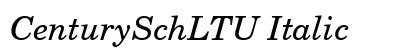 CenturySchLTU Italic preview