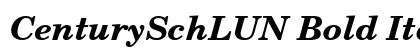 CenturySchLUN Bold Italic Preview
