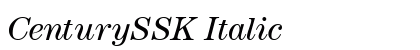CenturySSK Italic preview