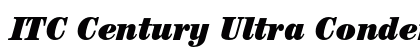 ITC Century Ultra Condensed Italic preview
