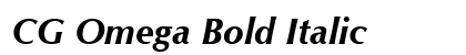 CG Omega Bold Italic Preview
