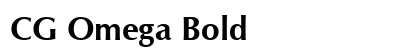 CG Omega Bold preview