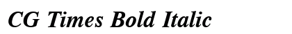 CG Times Bold Italic Preview