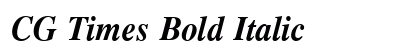 CG Times Bold Italic Preview