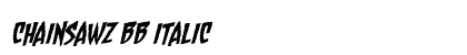 Chainsawz BB Italic preview