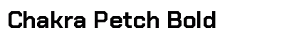 Chakra Petch Bold preview