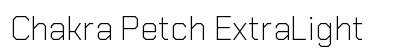 Chakra Petch ExtraLight Preview