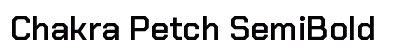 Chakra Petch SemiBold Preview