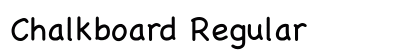 Chalkboard Regular preview