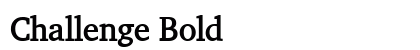 Challenge Bold preview