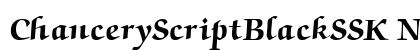 ChanceryScriptBlackSSK Normal Preview