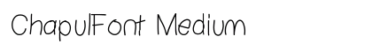 ChapulFont Medium preview
