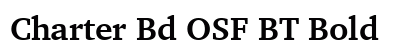 Charter Bd OSF BT Bold preview