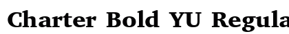 Charter Bold YU Regular preview