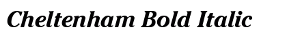 Cheltenham Bold Italic Preview