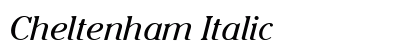 Cheltenham Italic Preview