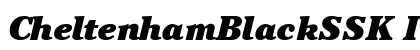 CheltenhamBlackSSK Italic Preview