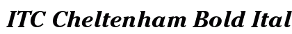 ITC Cheltenham Bold Italic Preview