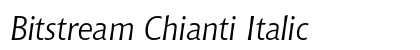 Bitstream Chianti Italic Preview