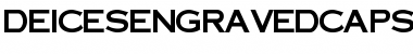 DeicesEngravedCapsSSK Regular Font