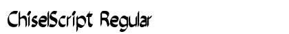 ChiselScript Regular preview