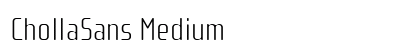 ChollaSans Medium Preview