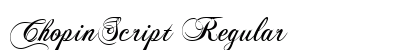 ChopinScript Regular preview
