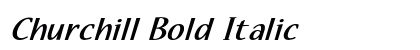 Churchill Bold Italic Preview